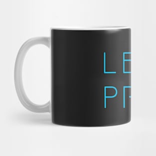 Let's Pray 2 Light Blue Mug